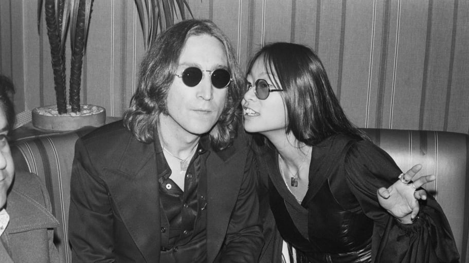 May Pang and John Lennon 