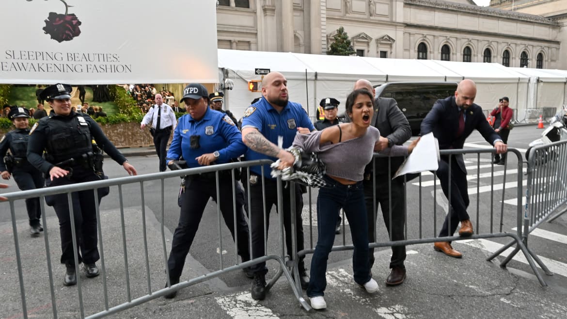 Pro-Palestine Protesters Arrested Near the Met Gala