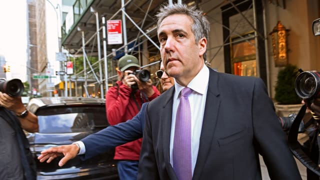 Michael Cohen is seen on May 20, 2024, in New York City.