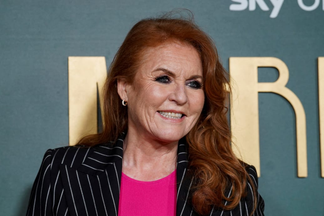 Sarah, Duchess of York, attends the premiere of the film "Marlowe" in London, Britain, March 16, 2023.