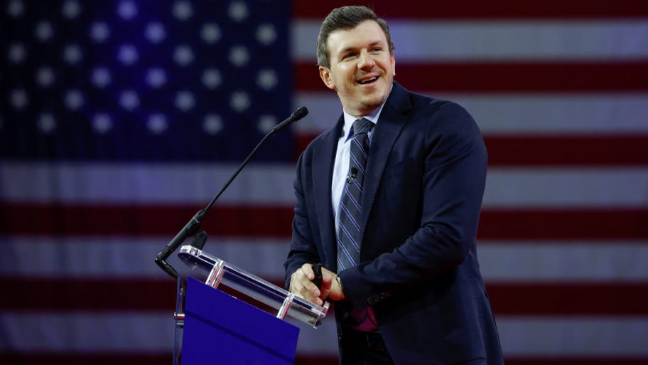 James O’Keefe, former leader of the conservative group Project Veritas, speaks during the Conservative Political Action Conference (CPAC) at Gaylord National Convention Center in National Harbor, Maryland, U.S., March 4, 2023. 