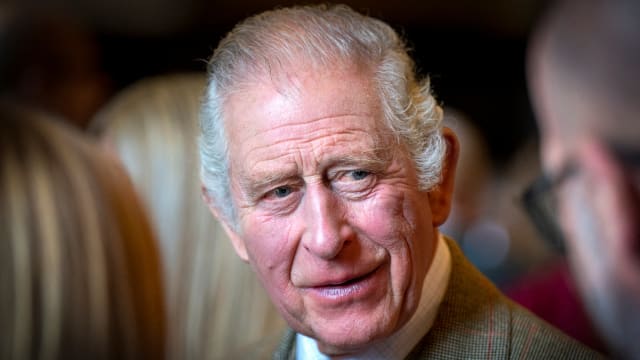 King Charles III visits Aberdeen Town House to meet families who have settled in Aberdeen from Afghanistan, Syria and Ukraine, in Aberdeen, Scotland, Britain October 17, 2022.