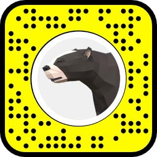 Yellow Snapcode for prehistoric Short-faced bear