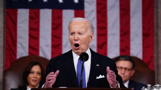 President Joe Biden delivers the annual State of the Union address before a joint session of Congress.