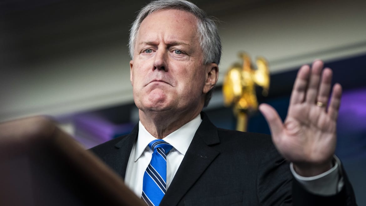Mark Meadows Wants Son to Defend Him in Election-Denying Book Battle