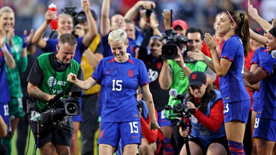 Megan Rapinoe after Sunday’s final game with the USWNT.