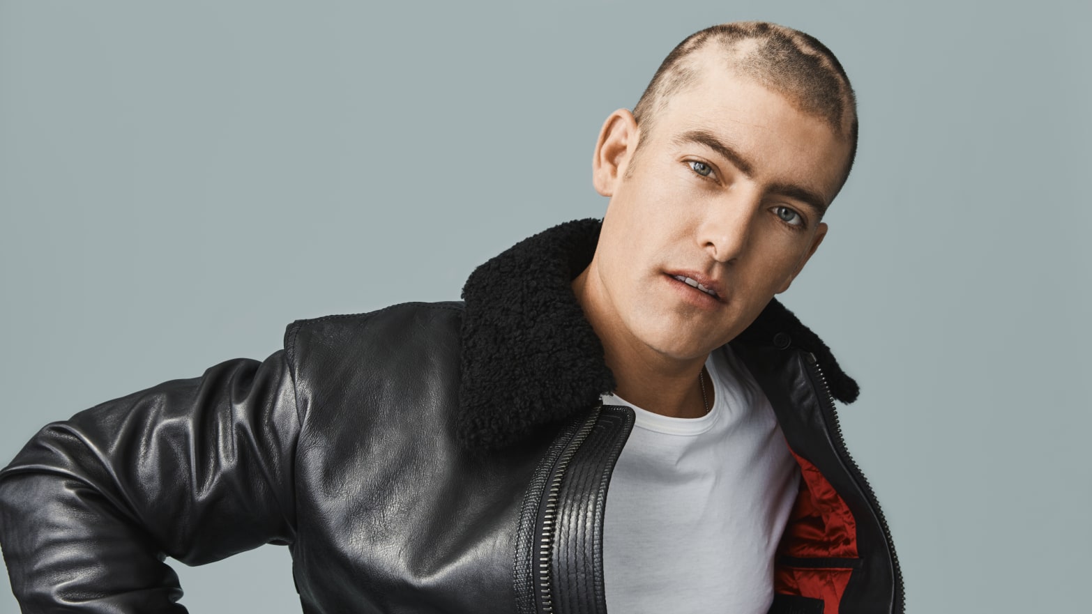 Male model shaved head