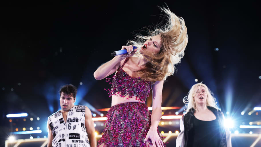 Taylor Swift performs in Sydney, Australia.