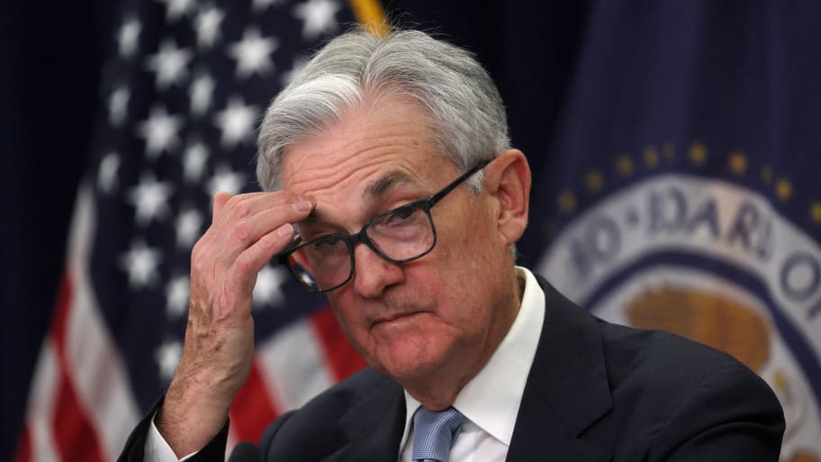 Federal Reserve Board Chair Jerome Powell holds a news conference in Washington, U.S.