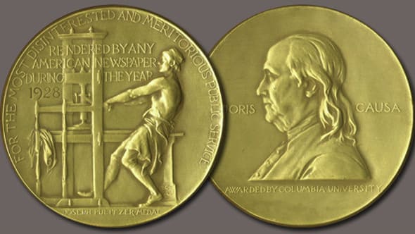 A Pulitzer Prize medal