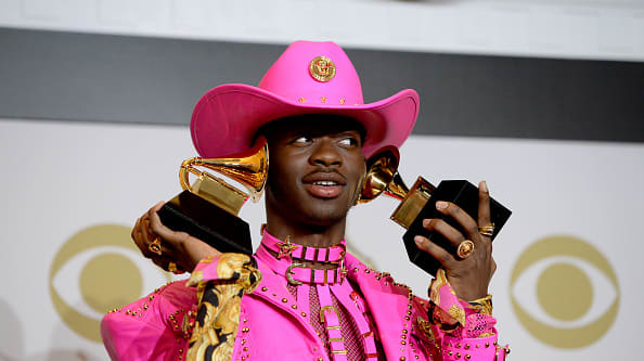Lil Nas X at the Grammy Awards in January 2020.