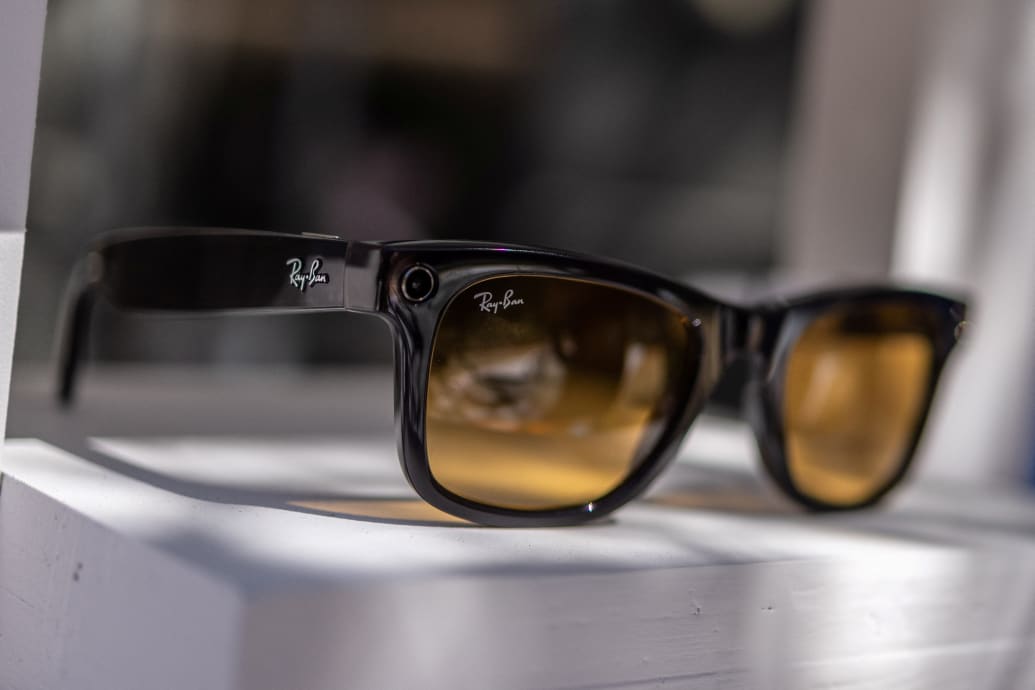 A pair of Meta Smart Glasses.