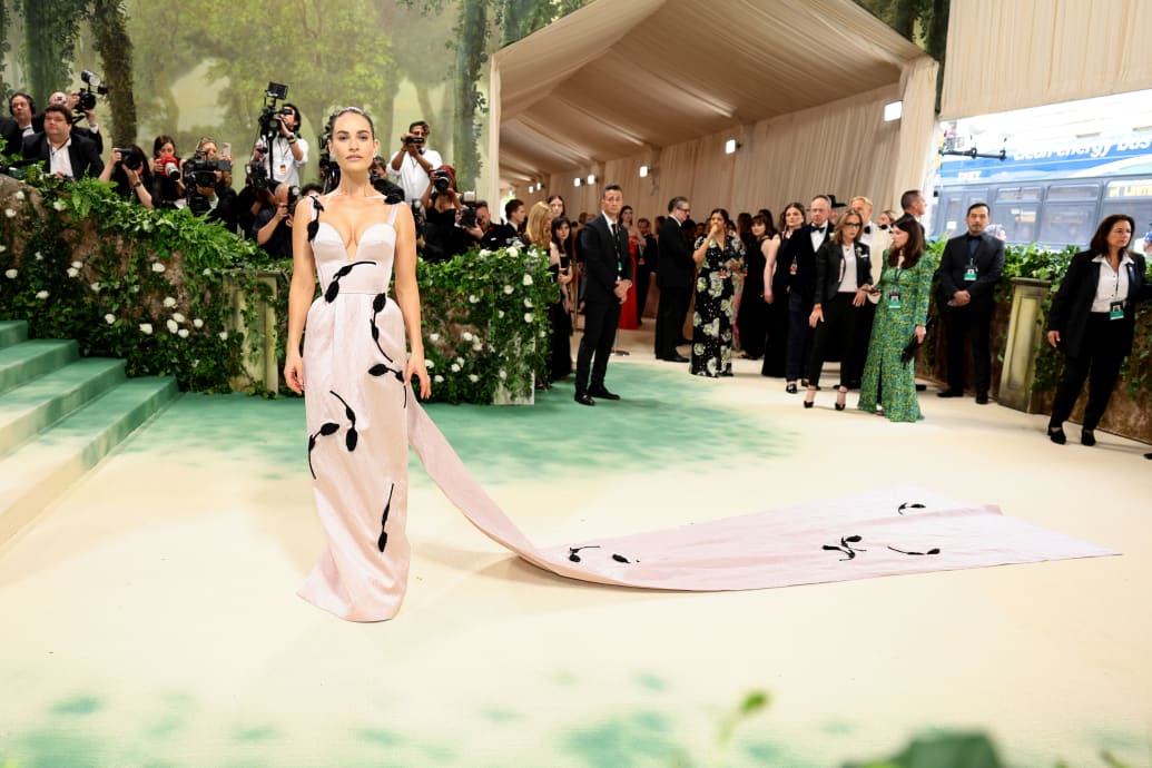 Lily James at the 2024 Met Gala
