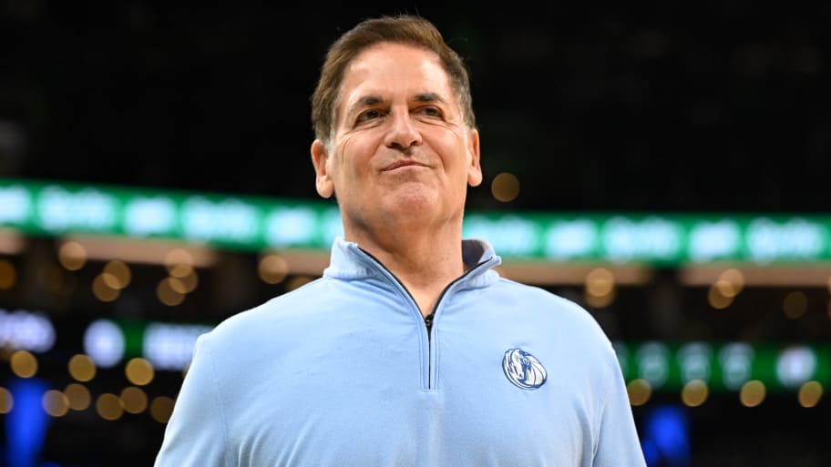 Mark Cuban at a Boston Celtics game in 2024. 