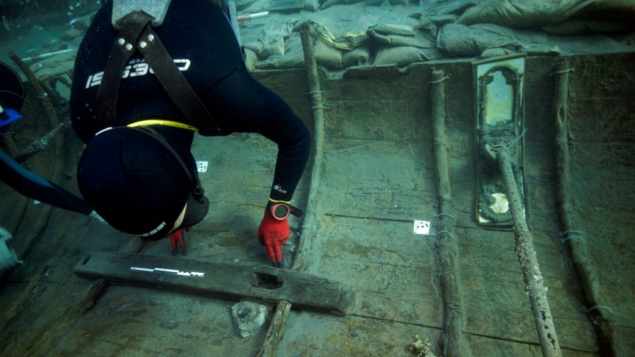 Archaeologists uncover a shipwreck