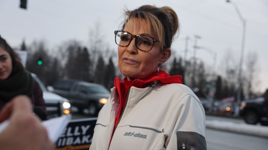 Former Governor of Alaska and Republican candidate for Congress, Sarah Palin,