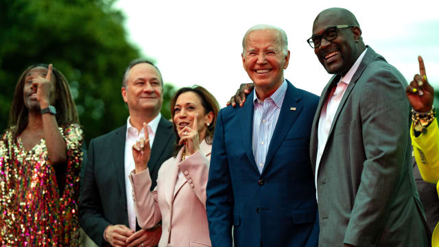 Joe Biden attends a Juneteenth celebration
