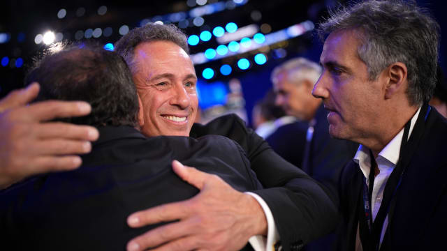 Spotted at the DNC: Chris Cuomo and Michael Cohen