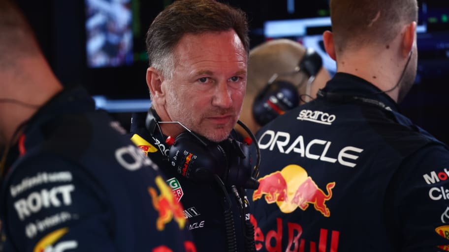 Red Bull Racing coach Christian Horner.