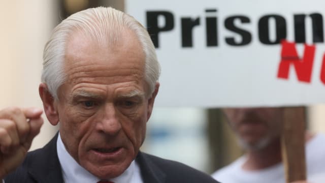 The Justice Department is recommending prison time for Peter Navarro. 