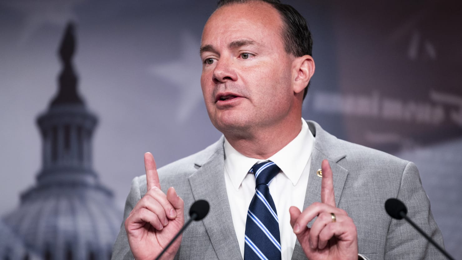 Sen. Mike Lee Insists He's Not a Trump 'Bootlicker' in Testy Utah Debate