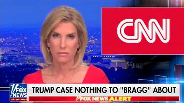 Laura Ingraham reacts to CNN’s on-air reference Thursday to Donald Trump’s former lawyer and likely hush-money trial witness Michael Cohen’s scatalogical nickname for his ex-boss.