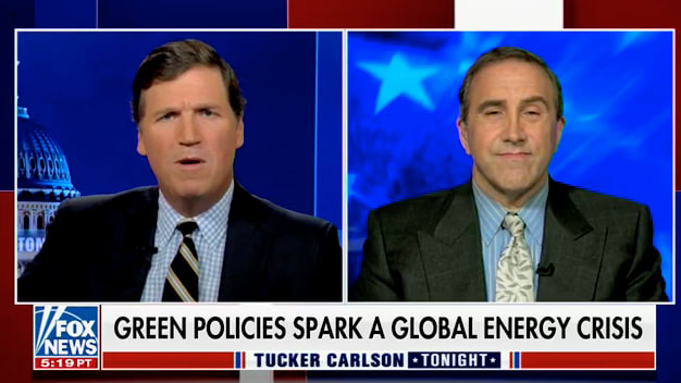 Tucker Hosts Climate Denier, Calls Green Energy a ‘War Against People’