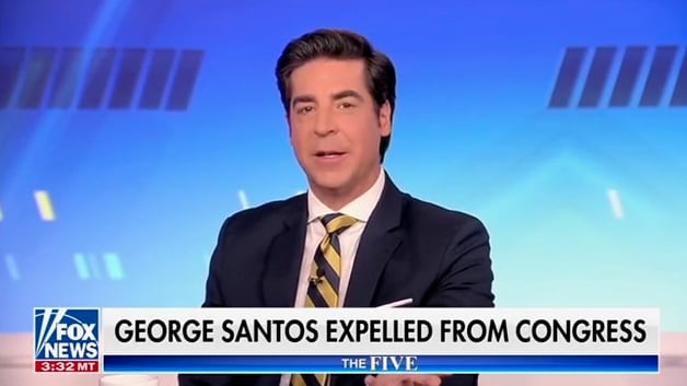 Jesse Watters Instructs George Santos on How to Be a Better Fraudster