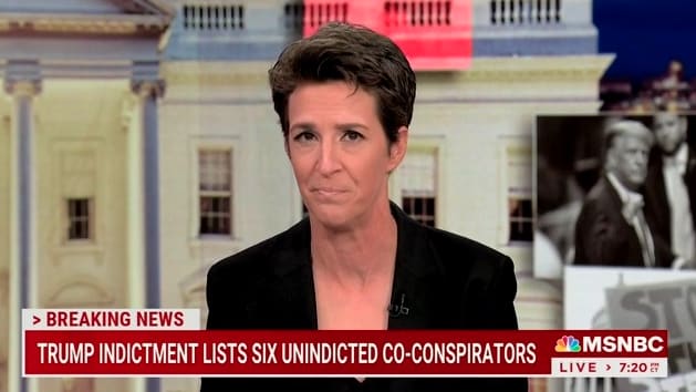 Rachel Maddow addresses the newest indictment filed Tuesday against Donald Trump.