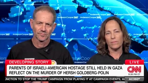 Ronen and Orna Neutra, whose 22-year-old son, Omer, was taken captive last October, speak with CNN’s Anderson Cooper.