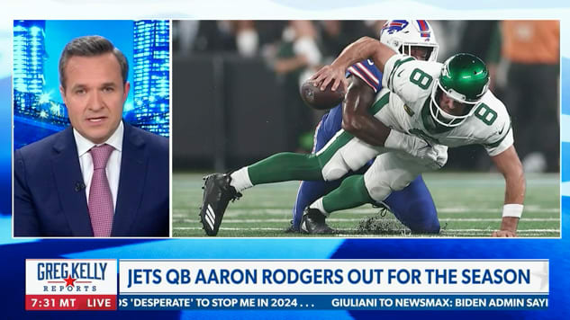 Newsmax Host Greg Kelly Airs Bonkers Aaron Rodgers Conspiracy Theory