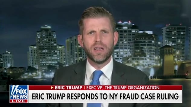 Eric Trump Insists Family Biz ‘Amazing’ After Fraud Ruling