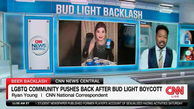 A CNN correspondent misgendered trans influencer Dylan Mulvaney during a Tuesday segment.