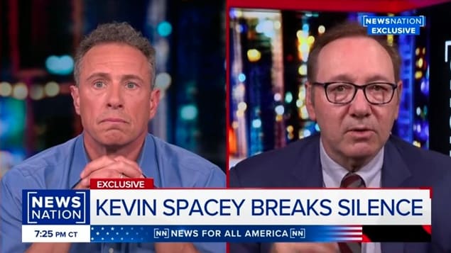 Kevin Spacey on Chris Cuomo’s NewsNation show.
