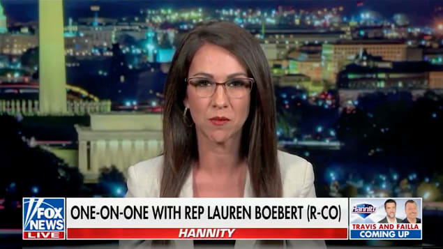 Boebert Tries to Downplay Her Catfight With MTG During Hannity Interview