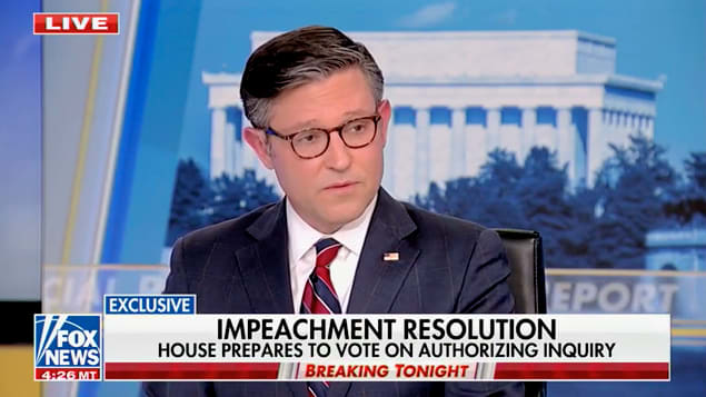 Fox Confronts Mike Johnson About the Time He Opposed Impeachment