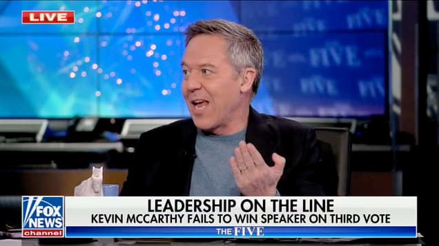 Greg Gutfeld Whines That McCarthy Chaos Shouldn’t Warrant Coverage