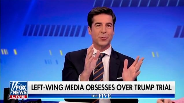 Jesse Watters during “The Five.”