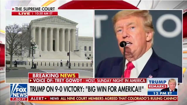 Fox News host Trey Gowdy weighs in on Donald Trump’s big Supreme Court victory Monday.