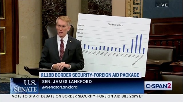Sen. James Lankford talks about immigration bill on Senate floor.