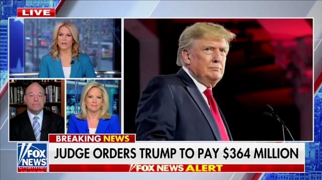 Fox News anchor Martha MacCallum talks about Donald Trump's bank fraud case.