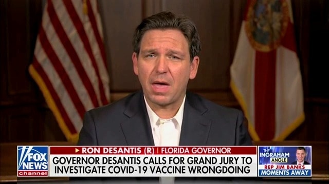 Ron DeSantis Lashes Out at ‘Authoritarians’ After Demanding Vaccine Probe