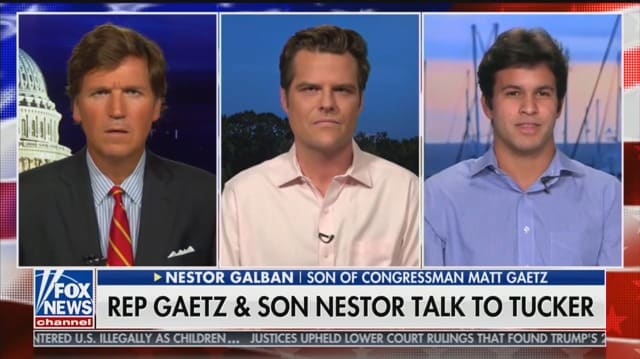 Matt Gaetz Appears Alongside His Newly Revealed 'Son' on Tucker ...