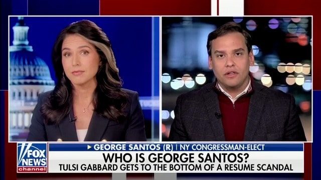 George Santos' Awkward Fox News Interview With Tulsi Gabbard