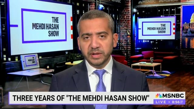Mehdi Hassan announces his departure from MSNBC during the final show