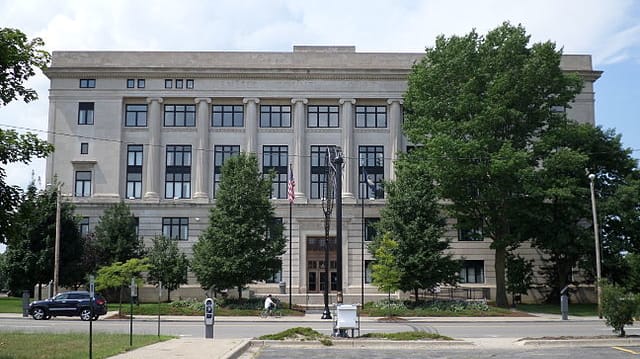 The Genesee County courthouse in Flint, Michigan.