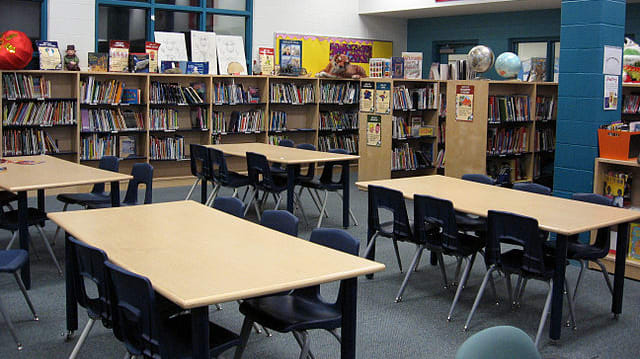 This is the library at Boxwood Public School.