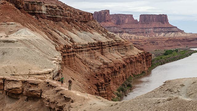 A portion of the Moab Rim Trail in Utah.