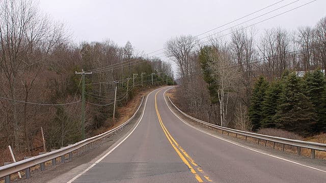 Route 118 in Ross Township, Pennsylvania, where Patricia Kopta lived before her disappearance.