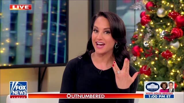 Fox News host Emily Compagno throws up a Vulcan hand gesture for the dumbest reason imaginable.